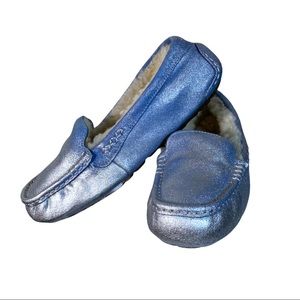 UGG Custom size 8 glimmer cloud blue fantasy unicorn Ansely Slippers 1870